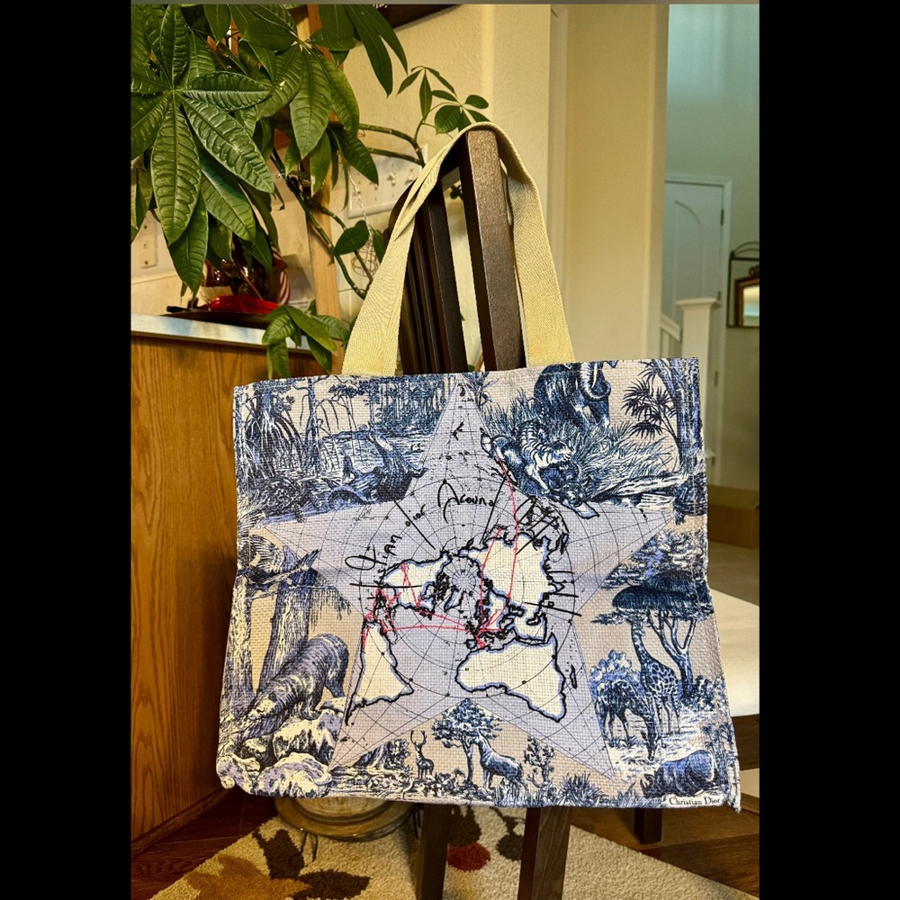 NWT DIOR Around the World Tote Bag